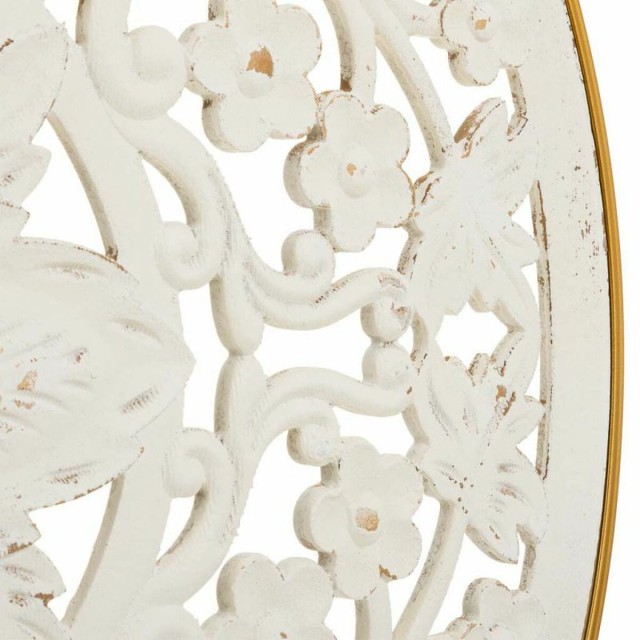 Decorazione da Parete Alexandra House Living Bianco Metallo Legno MDF