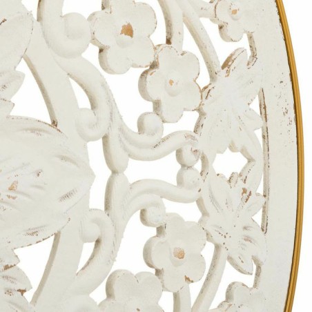 Decorazione da Parete Alexandra House Living Bianco Metallo Legno MDF