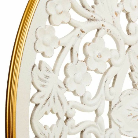 Decorazione da Parete Alexandra House Living Bianco Metallo Legno MDF