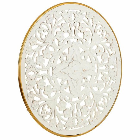 Décoration murale Alexandra House Living Blanc Métal Bois MDF 3 x 87