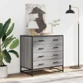 Commode sonoma gris 70x41x70 cm bois d'ingénierie