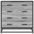 Commode sonoma gris 70x41x70 cm bois d'ingénierie
