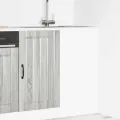 Meuble de base de lavabo Lucca sonoma gris bois d'ingénierie