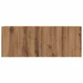 Meuble TV mural chêne artisanal 80x30x30 cm bois d'ingénierie