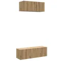 Ensemble de meuble TV mural 2 pcs chêne artisanal