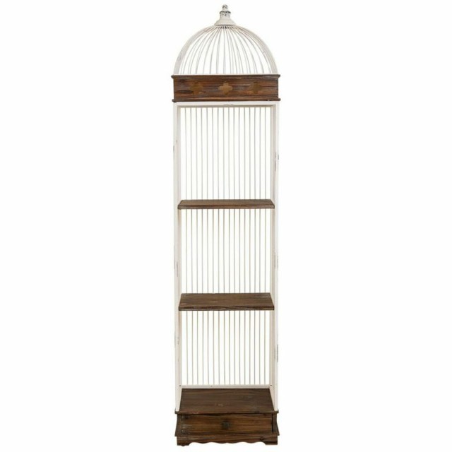 Estantería Alexandra House Living Blanco Metal Madera MDF 31 x 172 x