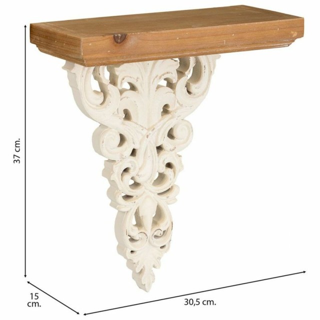 Planken Alexandra House Living Wit Sparrenhout Hout MDF 37 x 15 x 30 c