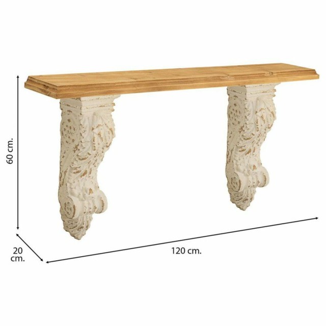 Etagère Alexandra House Living Blanc Sapin Oxyde de magnésium 20 x 6