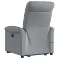 Fauteuil de massage inclinable Gris clair Tissu