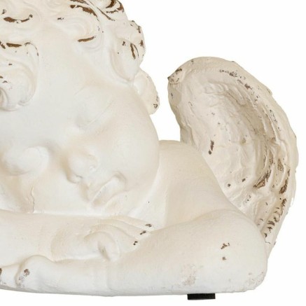 Decorative Figure Alexandra House Living White Angel 18 x 19 x 29 cm 2