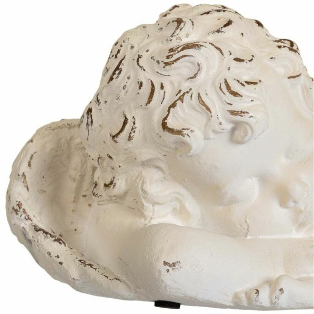 Statua Decorativa Alexandra House Living Bianco Angelo 18 x 19 x 29 cm