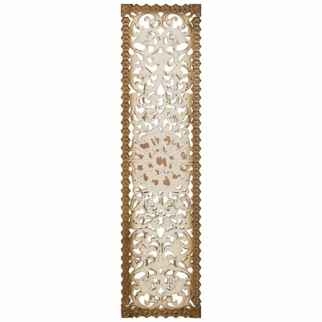 Wall Decoration Alexandra House Living White MDF Wood 2 x 108 x 27 cm