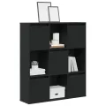 Bibliothèque chêne noir 89x24x101,5 cm bois d'ingénierie