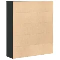 Bibliothèque chêne noir 89x24x101,5 cm bois d'ingénierie