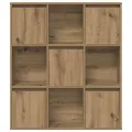 Bibliothèque chêne artisanal 89x24x101,5 cm bois d'ingénierie