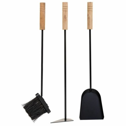 Fireplace Utensils Alexandra House Living Black Iron 20 x 68 x 20 cm 2