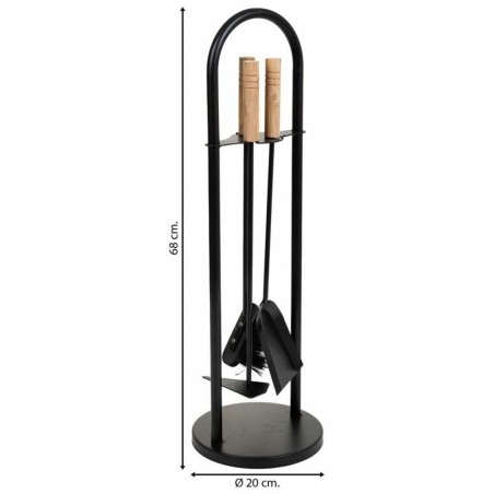 Utensilios para Chimenea Alexandra House Living Negro Hierro 20 x 68 x