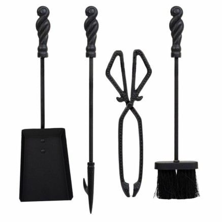 Fireplace Utensils Alexandra House Living Black Iron 18 x 60 x 18 cm 2