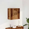 Armoire murale vieux bois 60x31x60 cm bois d'ingénierie