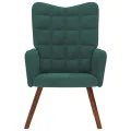 Chaise de relaxation Vert foncé Velours
