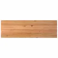 Table à manger marron clair bois de chêne massif rectangulaire