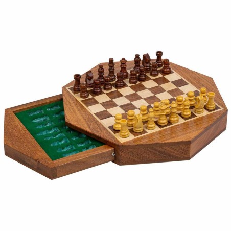 Schach Alexandra House Living Braun Akazienholz 22 x 5 x 22 cm Platten