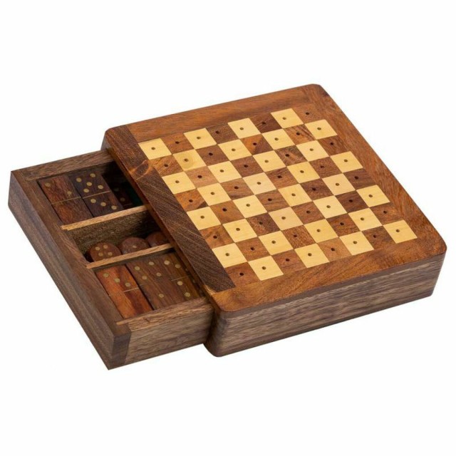 Set de juegos tradicionales Alexandra House Living Marrón 16 x 3 x 15