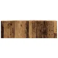 Ensemble de meuble TV mural 2 pcs vieux bois bois d'ingénierie