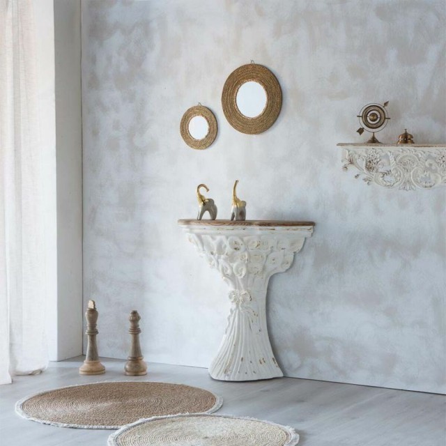 Statua Decorativa Alexandra House Living Marrone Scacchi 14 x 36 x 14