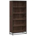 Bibliothèque chêne marron 80,5x35x170,5 cm bois d'ingénierie