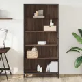 Bibliothèque chêne marron 80,5x35x170,5 cm bois d'ingénierie