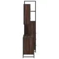 Ensemble de meubles de salle de bain 3 pcs Chêne marron