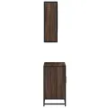 Ensemble de meubles de salle de bain 2 pcs Chêne marron