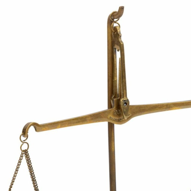 Figura Decorativa Alexandra House Living Marrón Balanza 12 x 25 x 12