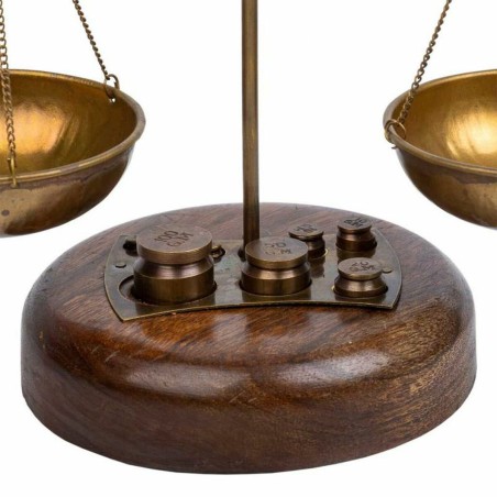 Decoratieve figuren Alexandra House Living Bruin Weegschaal 12 x 25 x