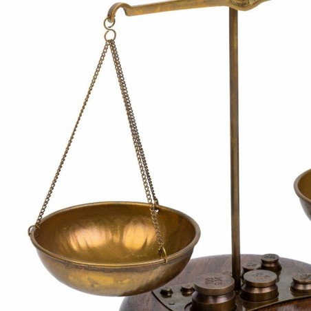 Decoratieve figuren Alexandra House Living Bruin Weegschaal 12 x 25 x