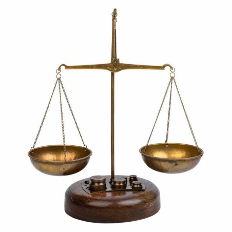 Decorative Figure Alexandra House Living Brown Scales 12 x 25 x 12 cm