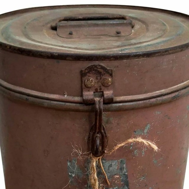 Decorative canister Alexandra House Living Brown Iron Traditional styl