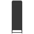 Bibliothèque noir 80,5x35x107,5 cm bois d'ingénierie