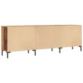 Meuble TV vieux bois 150x30x50 cm bois d'ingénierie