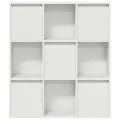Bibliothèque blanc 89x24x101,5 cm bois d'ingénierie