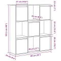 Bibliothèque blanc 89x24x101,5 cm bois d'ingénierie
