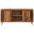 Meuble TV vieux bois 102x35x50 cm bois d'ingénierie