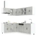 Ensemble d'armoires de cuisine 11 pcs Lucca bois d'ingénierie