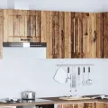 Armoire murale de cuisine Lucca vieux bois bois ingénierie