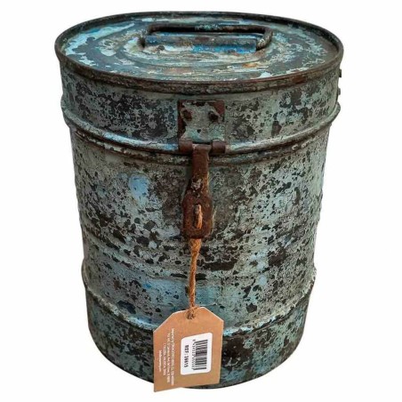 Decorative canister Alexandra House Living Blue Iron Traditional style