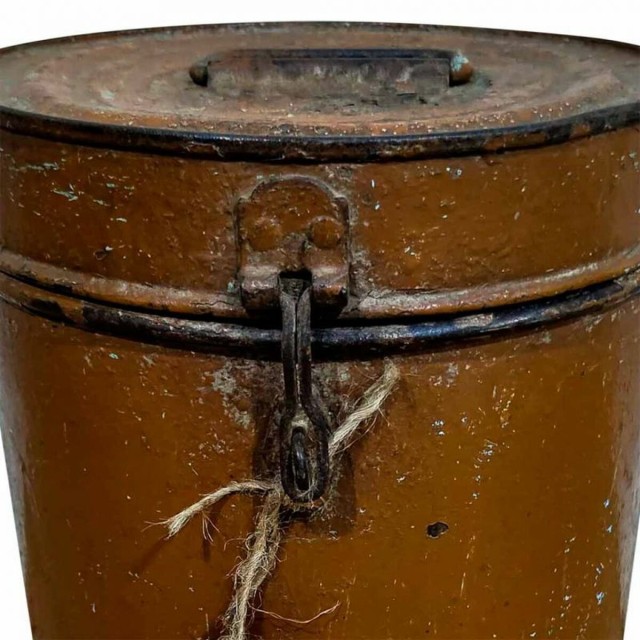 Decorative canister Alexandra House Living Brown Iron Traditional styl