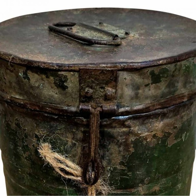 Decorative canister Alexandra House Living Brown Iron Traditional styl