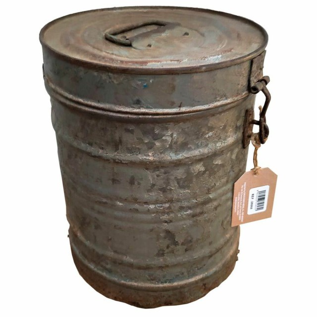 Decorative canister Alexandra House Living Grey Iron Traditional style