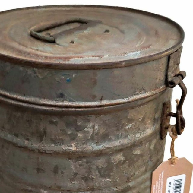 Decorative canister Alexandra House Living Grey Iron Traditional style